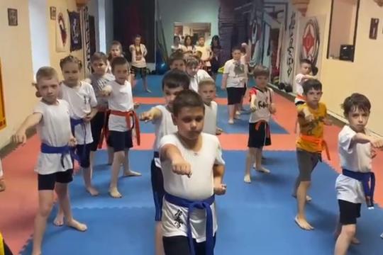 Каратисты сегодня практиковали ката.