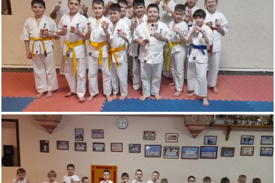 Сегодня каратисты отмечали 8-летие Ветрова Матвея